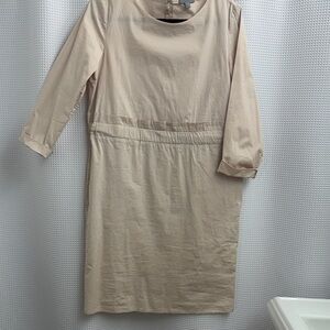 COS Beige Long Sleeve Dress